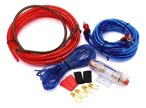 Kit Amplificador Instalacion Cable Au Dio Auto 10ga