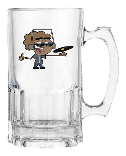 Vaso Cervecero Dibujos Animados P2 Transparente E260