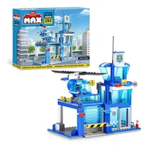 Comprar Bloques Max City Estación De Policía Y Helicóptero - 321pcs