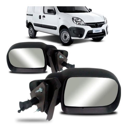 Par Retrovisor Kangoo 1997 1998 1999 2000 01 2002 C/controle