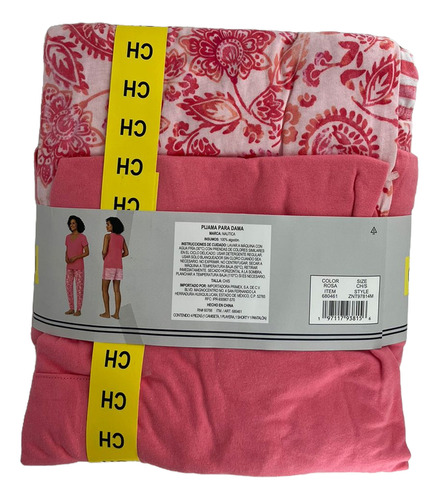 Pijama Nautica Mujer 4 Pz 100% Algodón Original Comoda