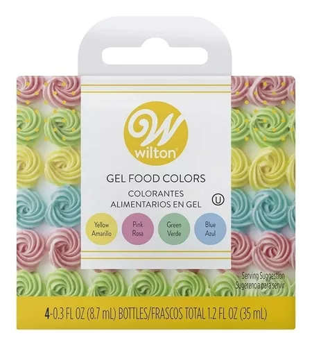 Colorantes Para Reposteria En Gel Marca Wilton (4 Unidades)