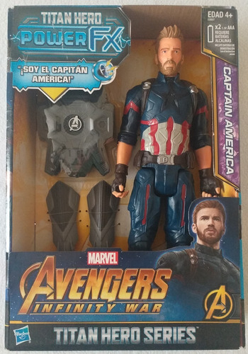 Muñeco Capitán América Power Pack + Figura 