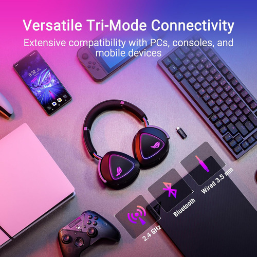 Asus Rog Delta Ii Auriculares De Juegos Inalámbricos (bt, Ro