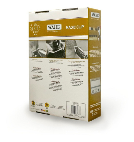 Cortadora de pelo Wahl Professional 5 Star Magic Clip 8451 plata y roja 220V