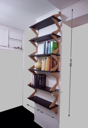 Imagen 7 de 7 de Estanteria De Pared Diseño Nordico Original 1,86 De Altura.