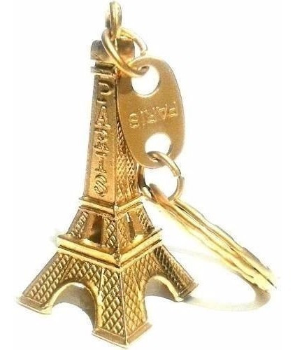 Kit De 100 Chaveiros Dourado Torre Eiffel Paris França Metal