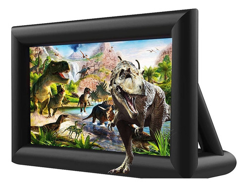 Pantalla Proyector 8 Pie 18 Inflable Portatil Para Exterior