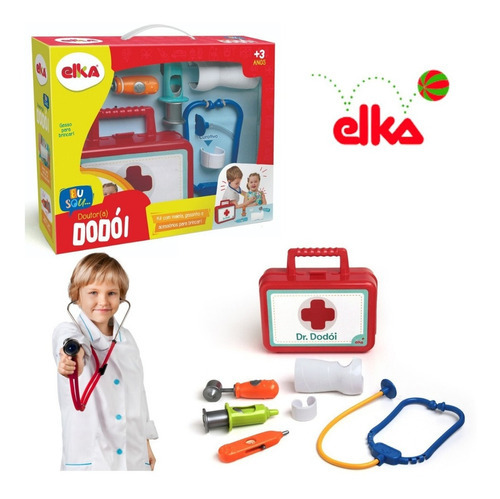 Botiquín médico Doctor (a) Dodói con 5 accesorios Elka - 24 horas