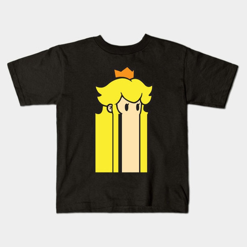 Remera Negra Blanca Bichos Niño Niña Adulto Mario Bros A 14