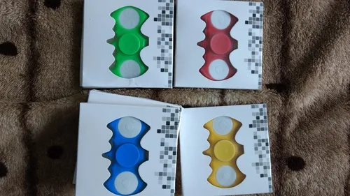 Fidget Hand Spinner Com Led. Várias Cores, Rolamento Central