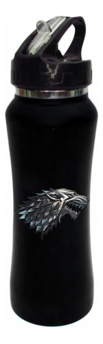 Termo Pitillo Game Of Thrones Stark Botilito Negr 650ml 