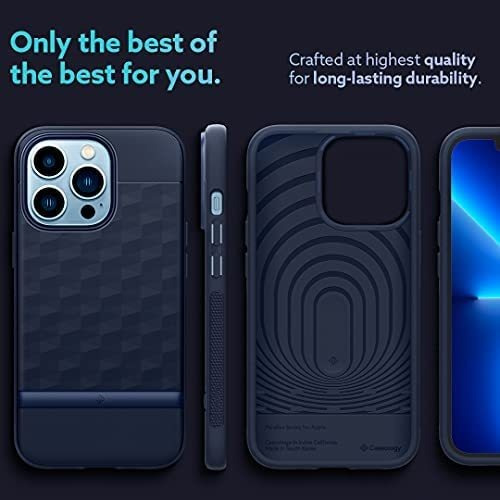 Imagen 7 de 7 de Funda Caseology Parallax Para iPhone 13 Pro - Azul