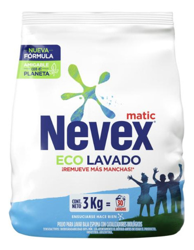 Jabon En Polvo Nevex Matic Clasico 3 Kg