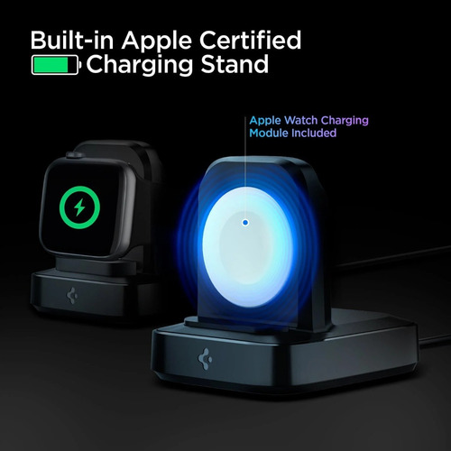 Imagen 3 de 9 de Cargador Para Apple Watch Inalambrico Spigen Arcfield Pf2002