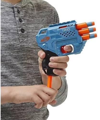 Nerf Elite 2.0 Lançador Trio TD-3 6 Arminha Dardos Espuma - Hasbro