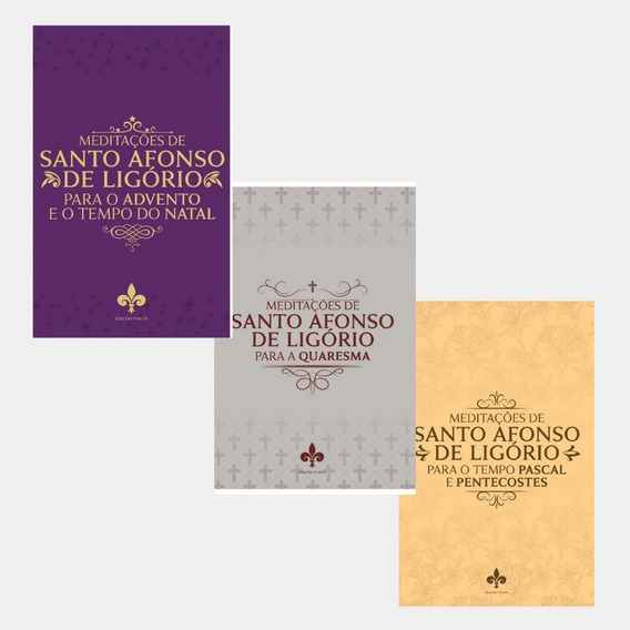 Meditações (3 Volumes) Santo Afonso Maria De Ligorio | MercadoLivre 📦