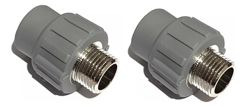 Pack 2 Un Terminal Ppr Polifusion Termofusión 20x1/2 He Gris