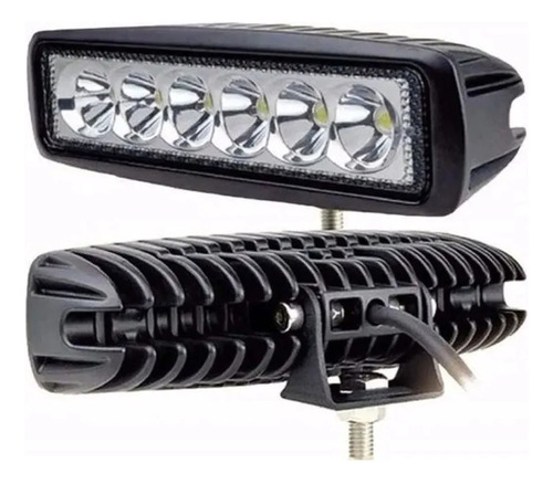 Faro Caminero Led Rectangular Auto Camion Camioneta 6 Leds