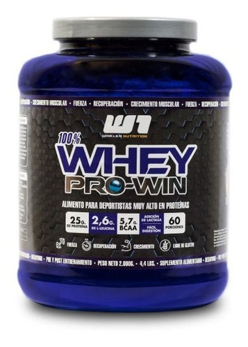 Whey Pro-win 2kg 60serv. Winkler Nutrition Proteina 7sabores