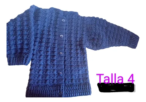 Chaleco Niña Invernal Tejido Crochet