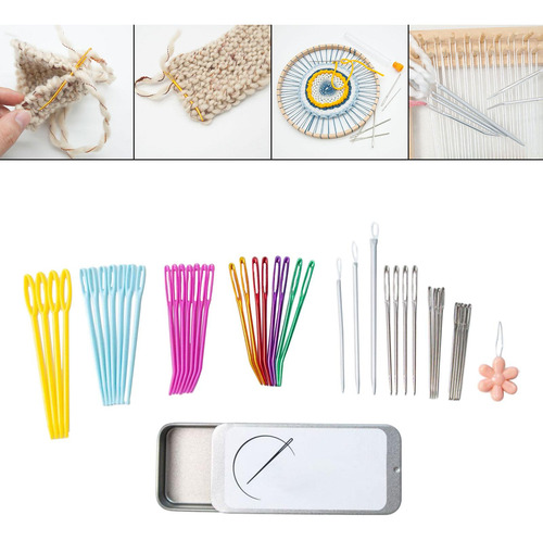 Aguja De De Coser Aguja Doblada Aguja De Ojo Grande Para