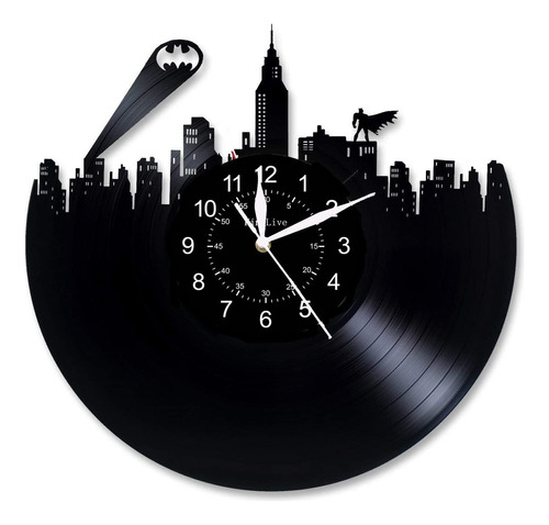 Batman - Reloj De Pared De Vinilo Grande Y Moderno Para D
