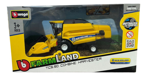 Miniatura New Holland Tc5.90 Colheitadeira De Grãos 1:64
