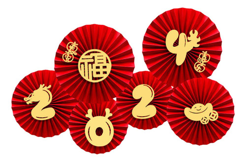 Abanicos De Papel Chinos Festivos Para Decoraciones Del Año