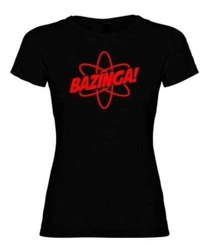 Polera Bazinga Big Bang Theory Mujer