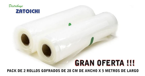 Rollos De Bolsas Para Envasadora Al Vacío / Pack De Repuesto