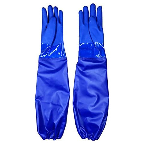 Guantes De Trabajo De Pvc Extra Largos De 28 Pulgadas R...