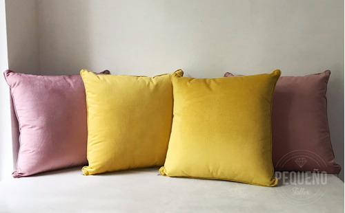 Imagen 2 de 8 de Almohadones Con Funda De Pana 45x45cm Pequeño Taller