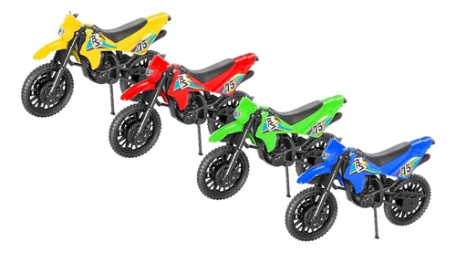 Brinquedo Infantil Moto De Trilha Na Caixa Vermelha Bs Toys