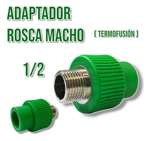 Adaptador Rosca Macho 20mm  (termofusion) Somos Tienda 