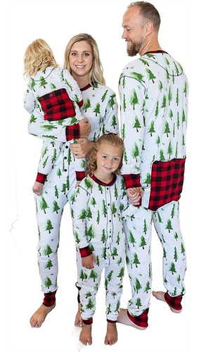 Pijamas Para Dormir Diseño Verde Navideño Talla 6 Meses