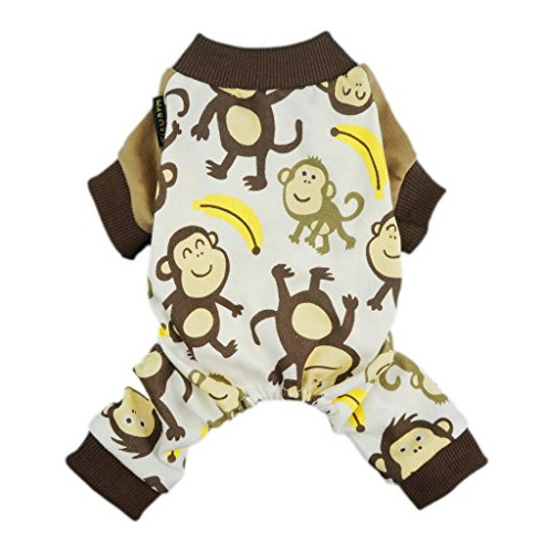 Pijama Para Perros Fitwarm Monkey, Linda Ropa Para Perros Pe