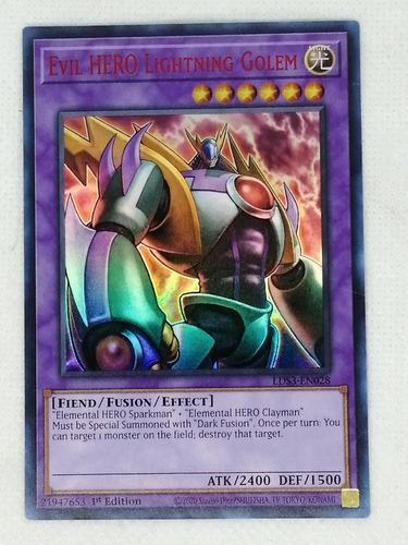 Evil Hero Lightning Golem Ultra Yugioh