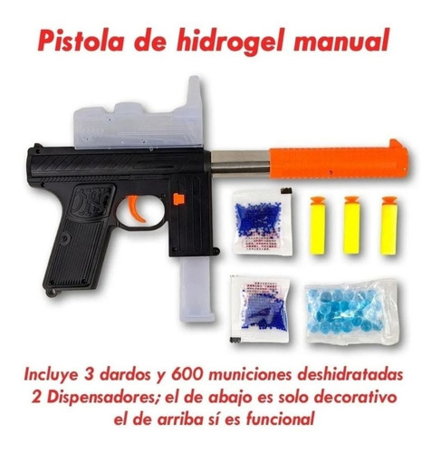 Pistola 600 Orbeez Hidrogel Cargador