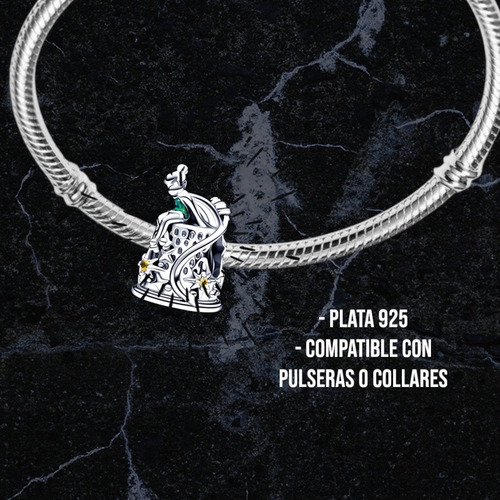 Dije Charm Campanita Hada Peter Pan Cadena Collares Plata Plateado
