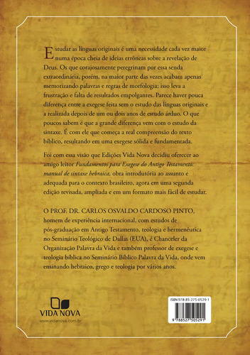 Fundamentos Para Exegese Do Testamento Vida Nova