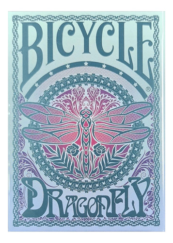 Mazo Naipes Bicycle Dragonfly Teal - Edición Limitada