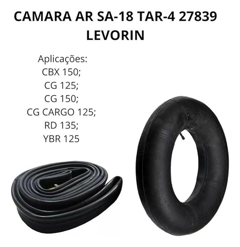 Pneu Traseiro 90/90-18 57p Matrix M/c Tt Levorin + Camara