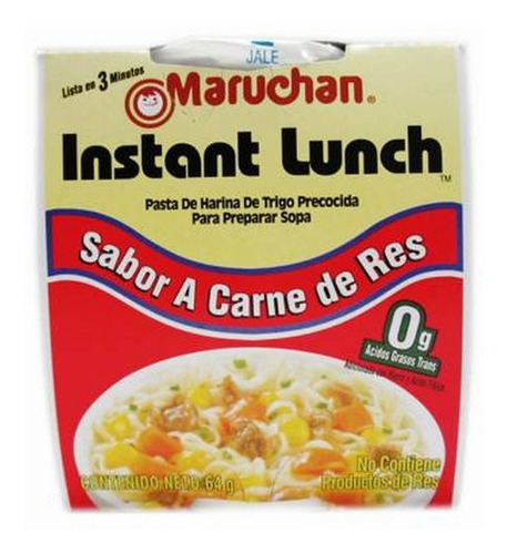 Maruchan · Sopa Instántanea Sabor Carne De Res 64g