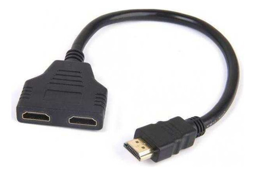 2x Hdmi Macho A 2 Convertidor De Cable Adaptador Hembra Para