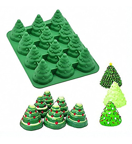 Moldfun Molde De Silicona Para Árbol De Navidad 3d, Molde De