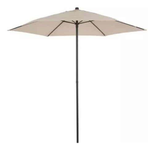 Sombrilla De Playa Metal 230cm Taupe 