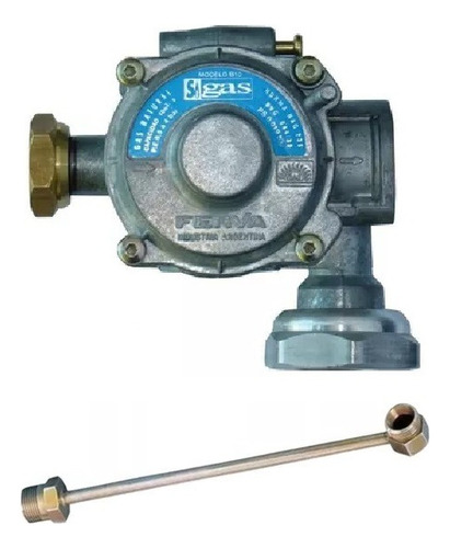 Regulador Gas Natural 10 M3 Sigas Aprobado C/flexible 40 Cm