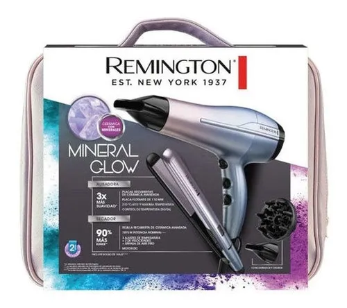 Combo Plancha Y Secador Remington Glow Env o gratis