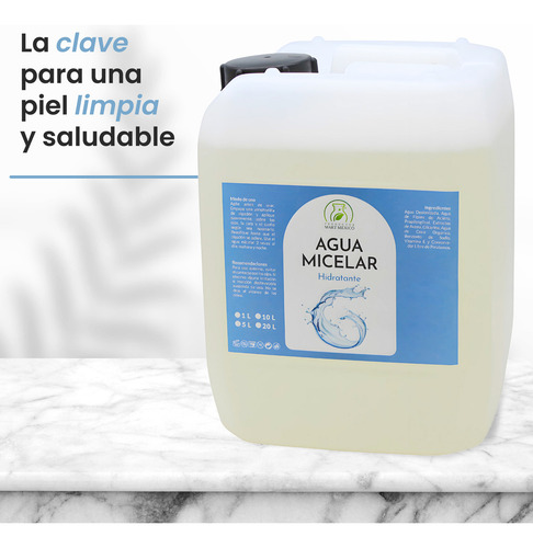 Agua Micelar Hidratante (5 Litros)